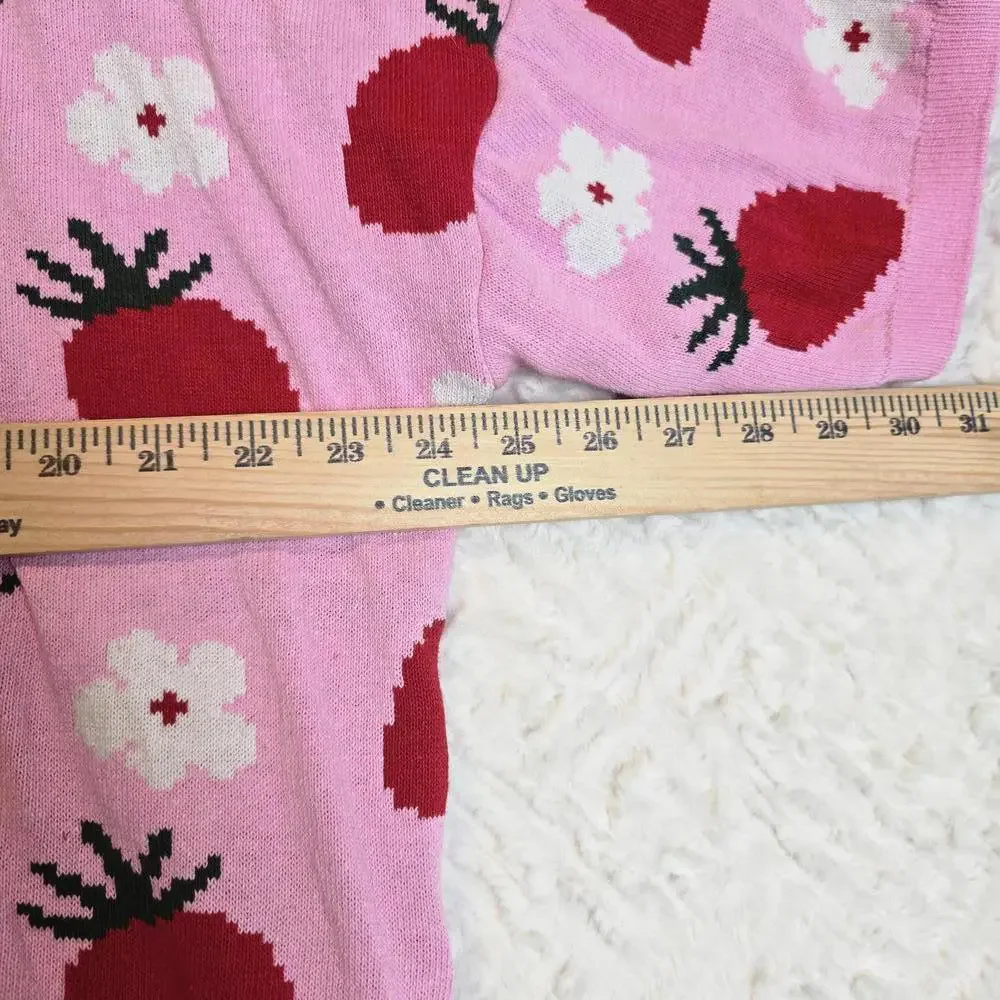 ASOS DESIGN  Pink Strawberry Pattern Sweater 2XL unisex - Picture 5 of 7